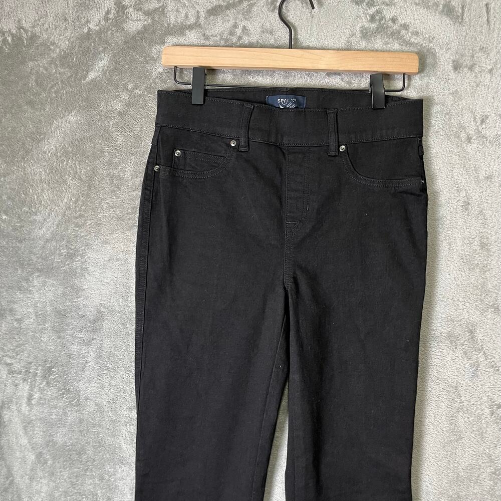 SPANX‎ Shape EveryWear Flare Jeans Black Size Small Pull On Flattering - Picture 2 of 7